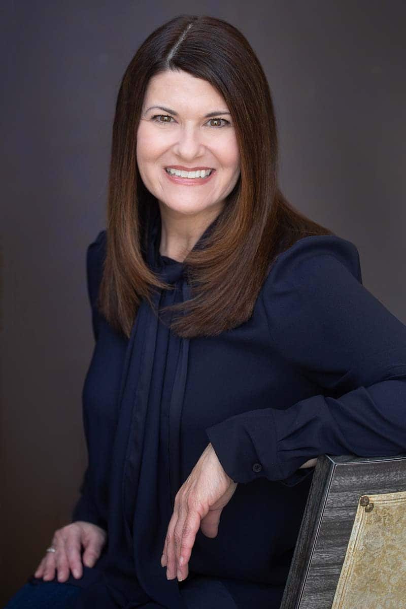 white female brunette sophisticated professional headshot