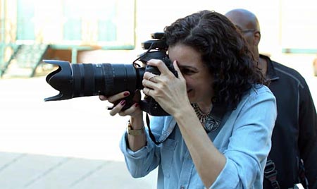 Nina Parker in Action Shooting Photography